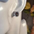 Sterling Silver Opal triplet cluster earrings - Masterpiece Jewellery Opal & Gems Sydney Australia | Online Shop