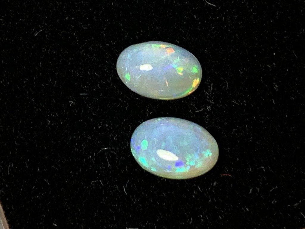 Australian Light Opal pair 7x5mm - Masterpiece Jewellery Opal & Gems Sydney Australia | Online Shop