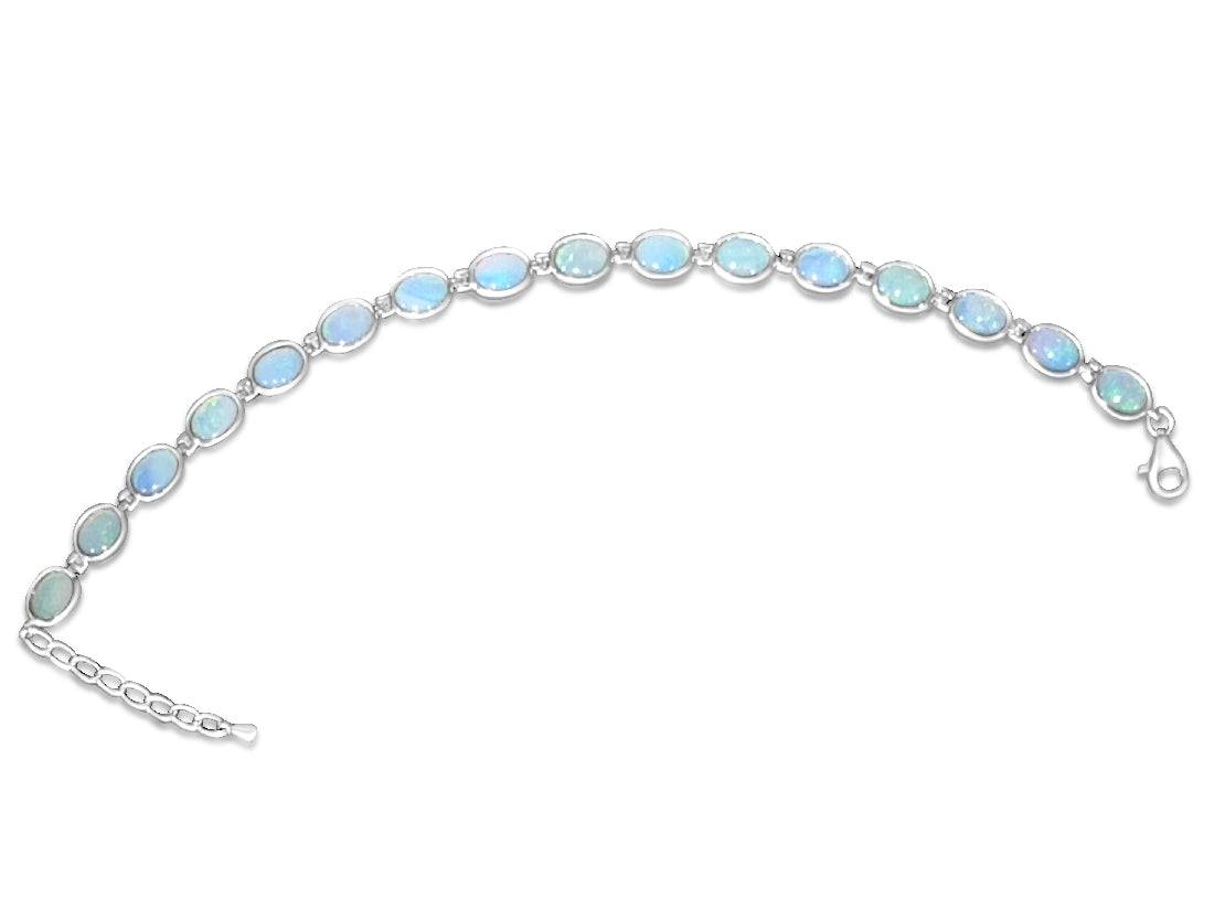 Sterling Silver Opal bracelet - Masterpiece Jewellery Opal & Gems Sydney Australia | Online Shop
