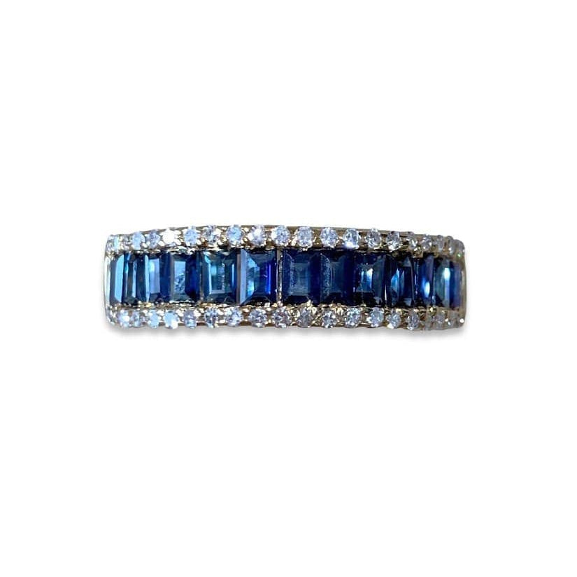 14kt Yellow Gold Sapphire and Diamond ring - Masterpiece Jewellery Opal & Gems Sydney Australia | Online Shop