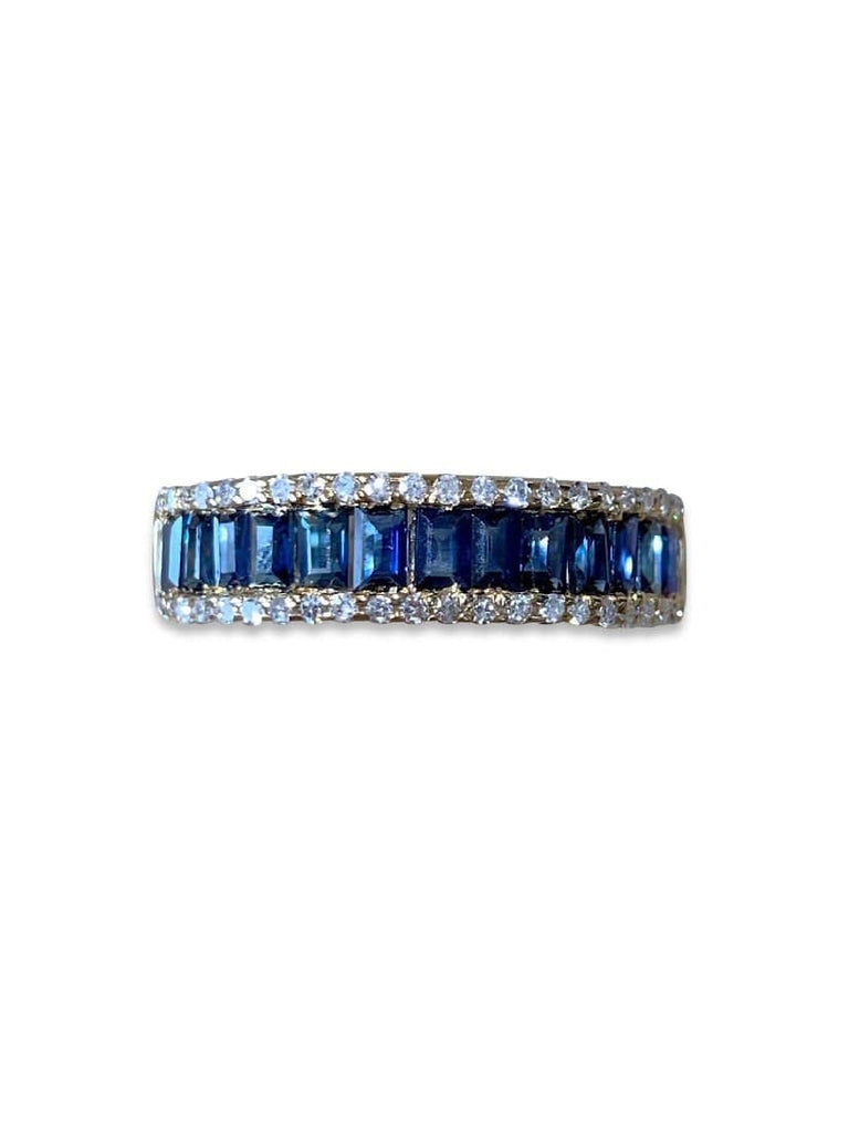 14kt Yellow Gold Sapphire and Diamond ring - Masterpiece Jewellery Opal & Gems Sydney Australia | Online Shop