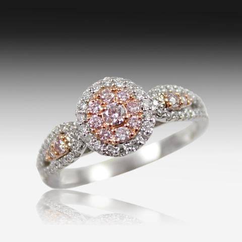 18K White Gold Pink Diamond and white diamond ring - Masterpiece Jewellery Opal & Gems Sydney Australia | Online Shop