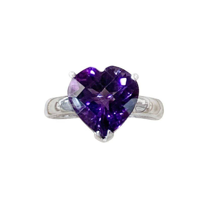 Sterling Silver Amethyst ring - Masterpiece Jewellery Opal & Gems Sydney Australia | Online Shop