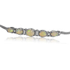 18kt White Gold Opal and Diamond bracelet - Masterpiece Jewellery Opal & Gems Sydney Australia | Online Shop