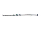 Sterling silver bracelet set with 3 Australian Opal in doublet form in bezel - Masterpiece Jewellery Opal & Gems Sydney Australia | Online Shop