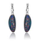 14kt White Gold drop Opal earrings - Masterpiece Jewellery Opal & Gems Sydney Australia | Online Shop