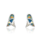 18K Opal inlay earrings - Masterpiece Jewellery Opal & Gems Sydney Australia | Online Shop
