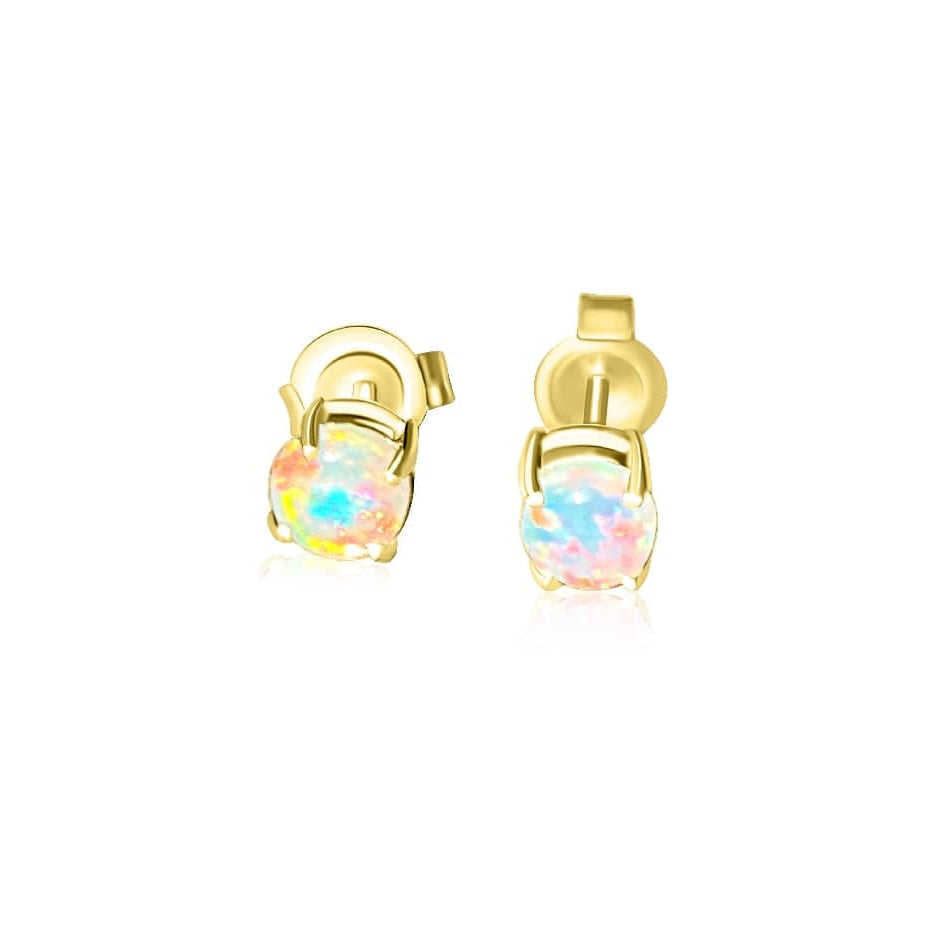 9kt Gold Opal studs 0.5ct - Masterpiece Jewellery Opal & Gems Sydney Australia | Online Shop