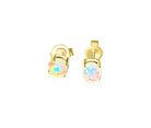 9kt Gold Opal studs 0.5ct - Masterpiece Jewellery Opal & Gems Sydney Australia | Online Shop