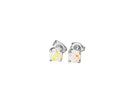 9kt White gold Opal studs - Masterpiece Jewellery Opal & Gems Sydney Australia | Online Shop
