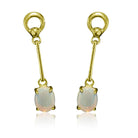 Sterling Silver Gold plated Opal earrings - Masterpiece Jewellery Opal & Gems Sydney Australia | Online Shop