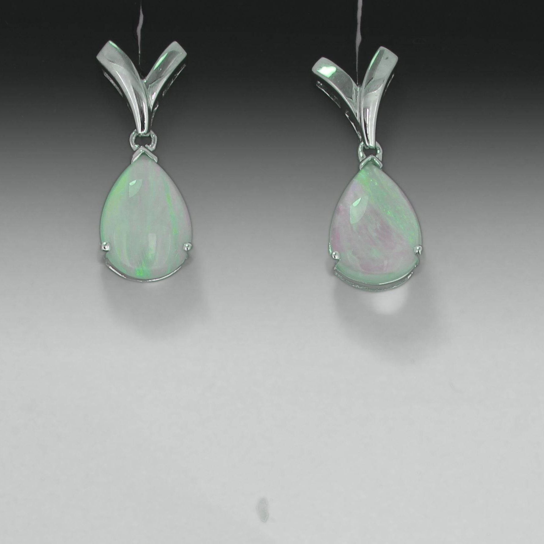 Sterling Silver Opal earrings - Masterpiece Jewellery Opal & Gems Sydney Australia | Online Shop