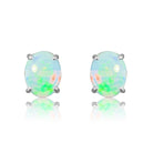 Sterling Silver Opal studs - Masterpiece Jewellery Opal & Gems Sydney Australia | Online Shop