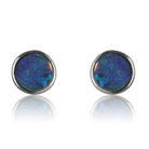 Sterling Silver Opal studs - Masterpiece Jewellery Opal & Gems Sydney Australia | Online Shop