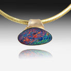 14kt Yellow Gold Opal pendant - Masterpiece Jewellery Opal & Gems Sydney Australia | Online Shop