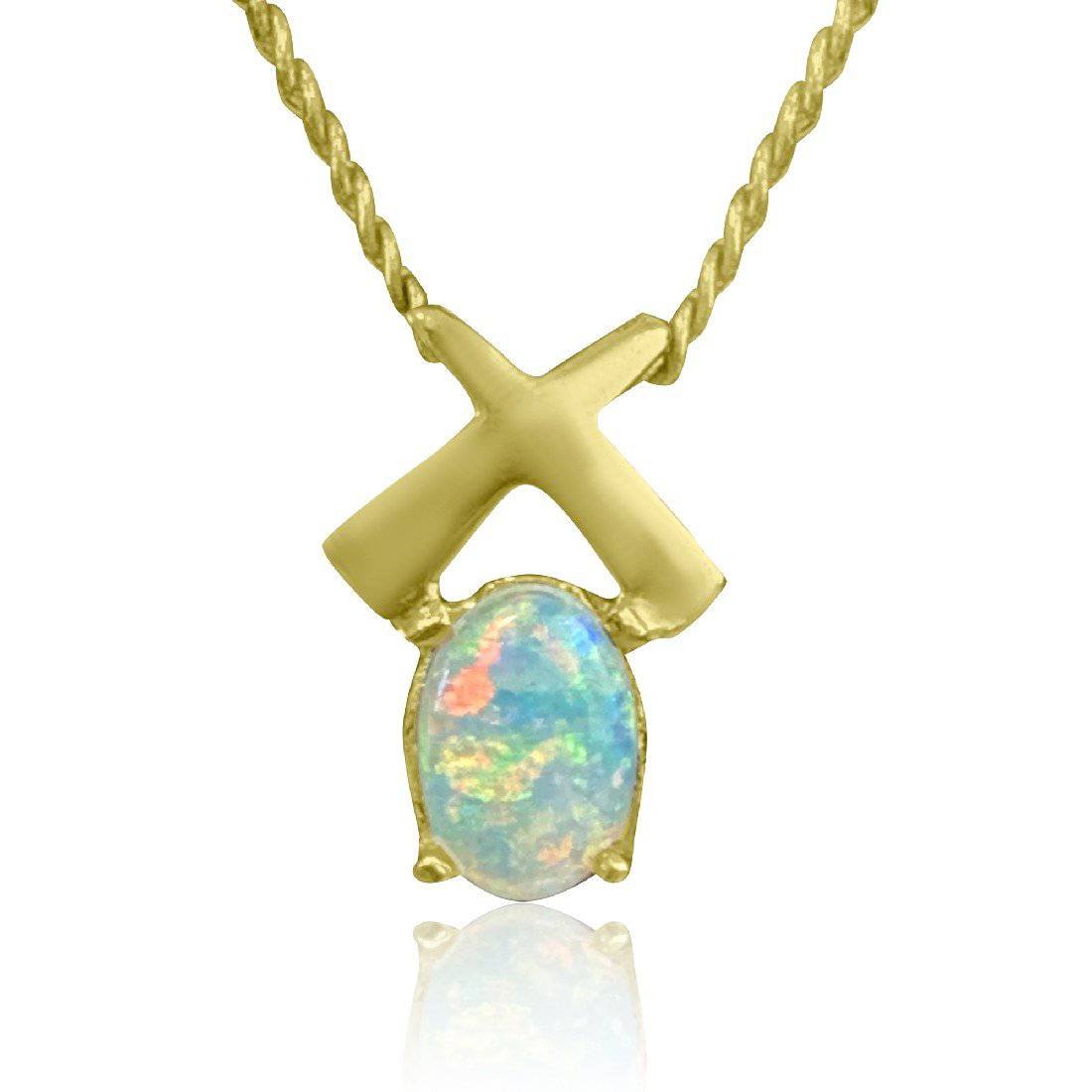 14kt Yellow Gold Opal pendant - Masterpiece Jewellery Opal & Gems Sydney Australia | Online Shop