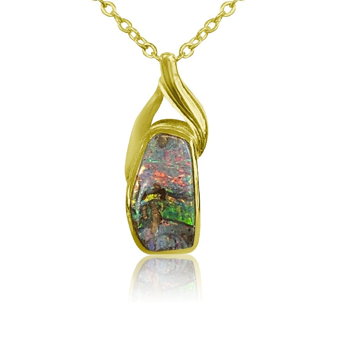 18KT PENDANT BOULDER OPAL - Masterpiece Jewellery Opal & Gems Sydney Australia | Online Shop