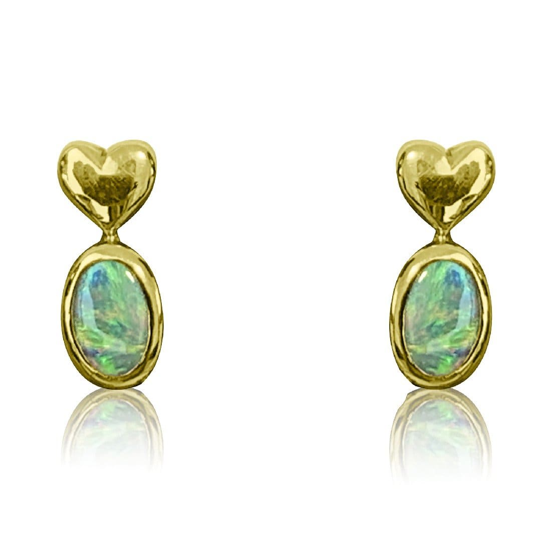 18kt Yellow Gold Crystal Opal pendant - Masterpiece Jewellery Opal & Gems Sydney Australia | Online Shop