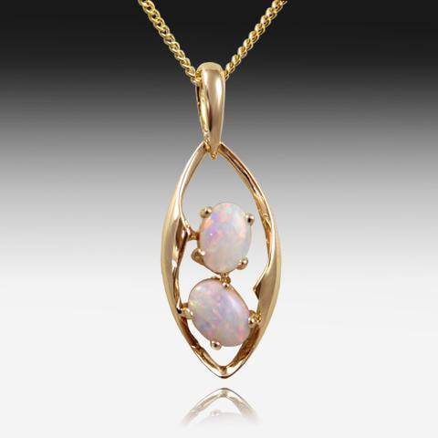 18KT YELLOW GOLD OPAL PENDANT - Masterpiece Jewellery Opal & Gems Sydney Australia | Online Shop