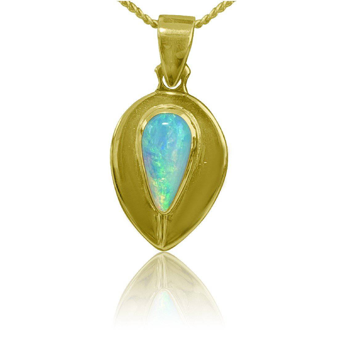 18kt Yellow Gold Opal pendant - Masterpiece Jewellery Opal & Gems Sydney Australia | Online Shop