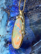 18kt Yellow Gold Opal pendant - Masterpiece Jewellery Opal & Gems Sydney Australia | Online Shop