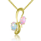18kt Yellow Gold White Opal pendant - Masterpiece Jewellery Opal & Gems Sydney Australia | Online Shop