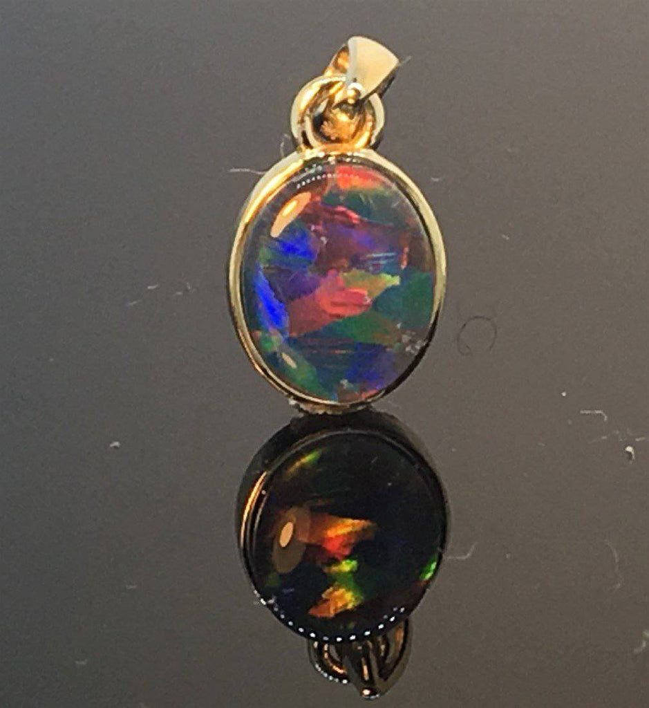9kt Yellow Gold Opal pendant - Masterpiece Jewellery Opal & Gems Sydney Australia | Online Shop