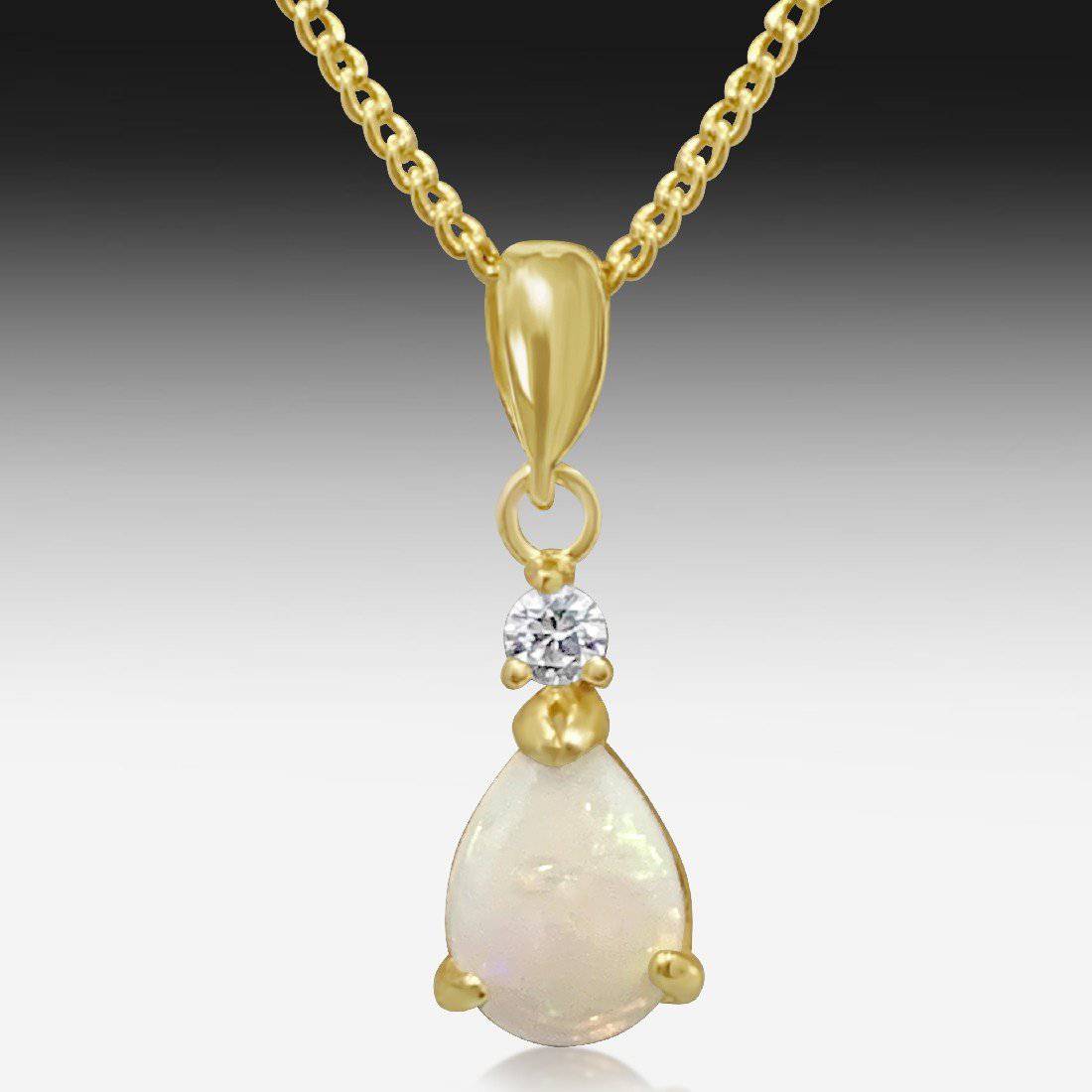 Sterling Silver Gold Plated Opal pendant - Masterpiece Jewellery Opal & Gems Sydney Australia | Online Shop