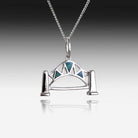 Sterling Silver Harbour Bridge Opal pendant - Masterpiece Jewellery Opal & Gems Sydney Australia | Online Shop