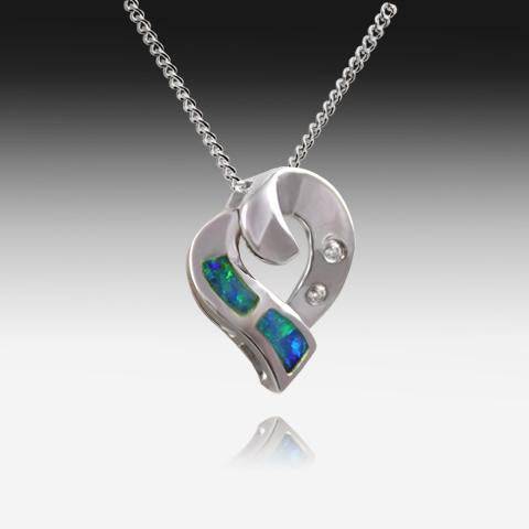 STERLING SILVER HEART SHAPE PENDANT - Masterpiece Jewellery Opal & Gems Sydney Australia | Online Shop