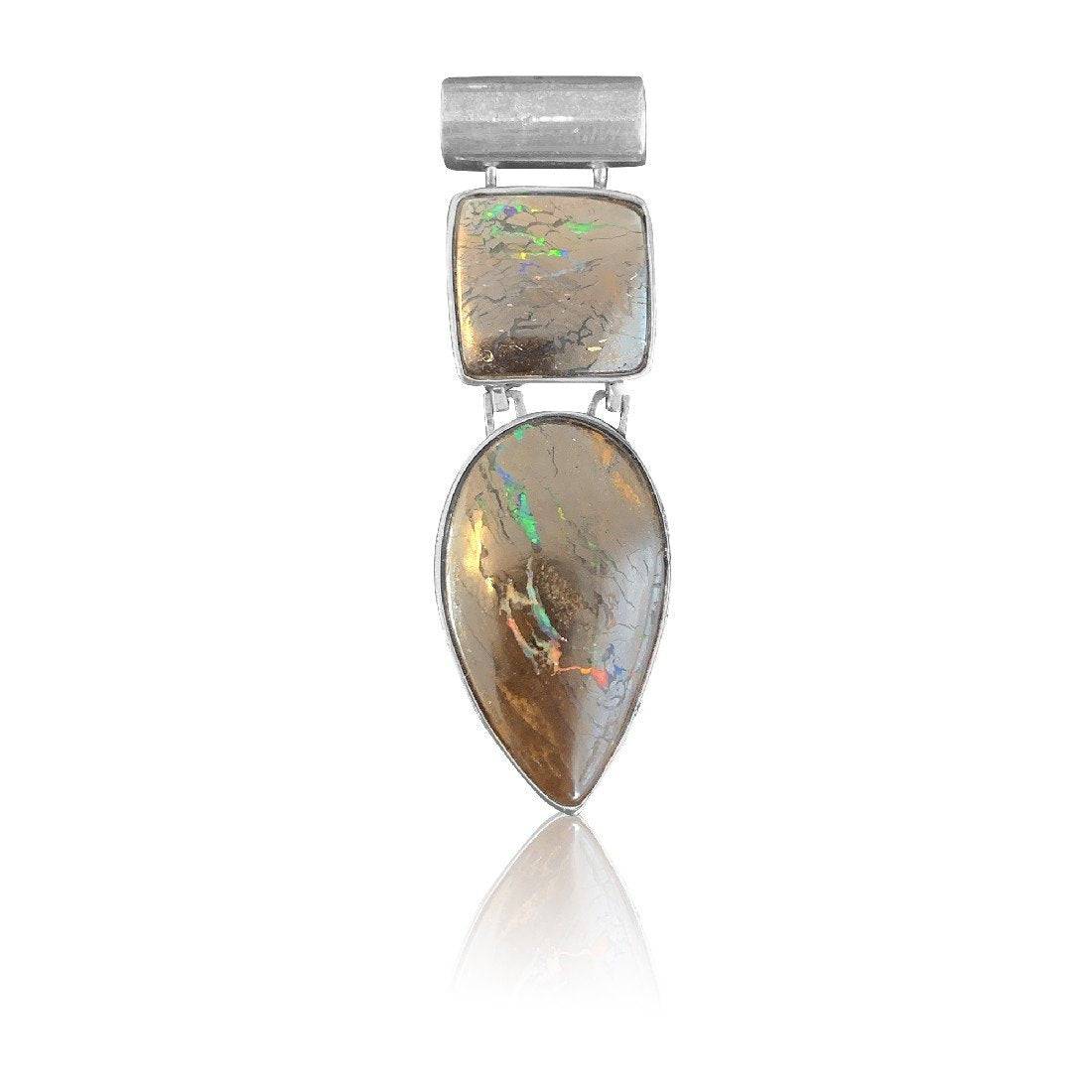Sterling Silver Matrix Opal pendant - Masterpiece Jewellery Opal & Gems Sydney Australia | Online Shop