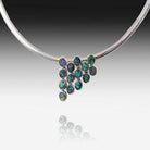 Sterling Silver Multi Opal pendant drop - Masterpiece Jewellery Opal & Gems Sydney Australia | Online Shop