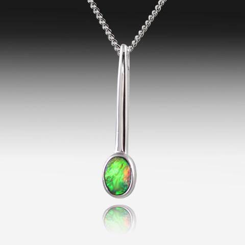 STERLING SILVER OPAL DOUBLET PENDANT - Masterpiece Jewellery Opal & Gems Sydney Australia | Online Shop