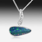 Sterling Silver Opal pendant - Masterpiece Jewellery Opal & Gems Sydney Australia | Online Shop