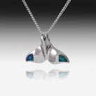 STERLING SILVER OPAL WHALE PENDANT - Masterpiece Jewellery Opal & Gems Sydney Australia | Online Shop