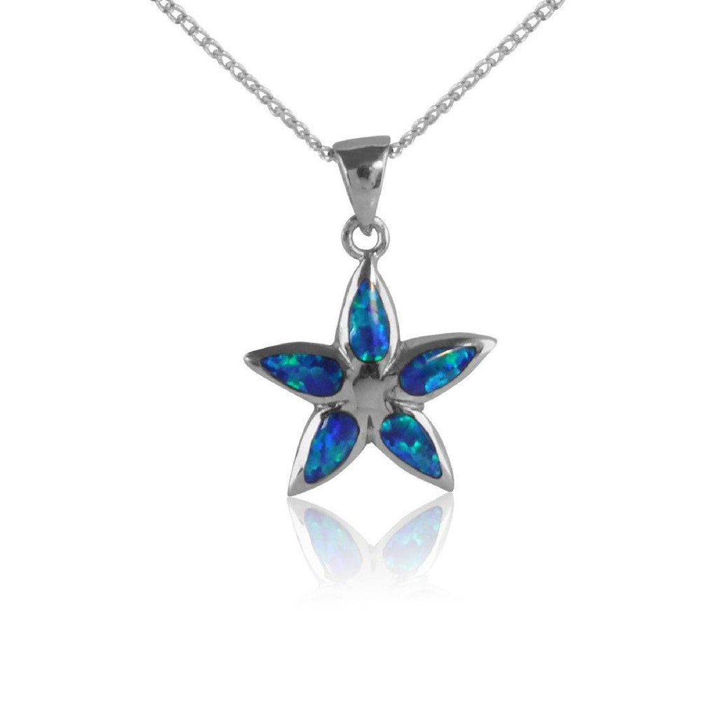 Sterling Silver Star Opal inlay pendant - Masterpiece Jewellery Opal & Gems Sydney Australia | Online Shop