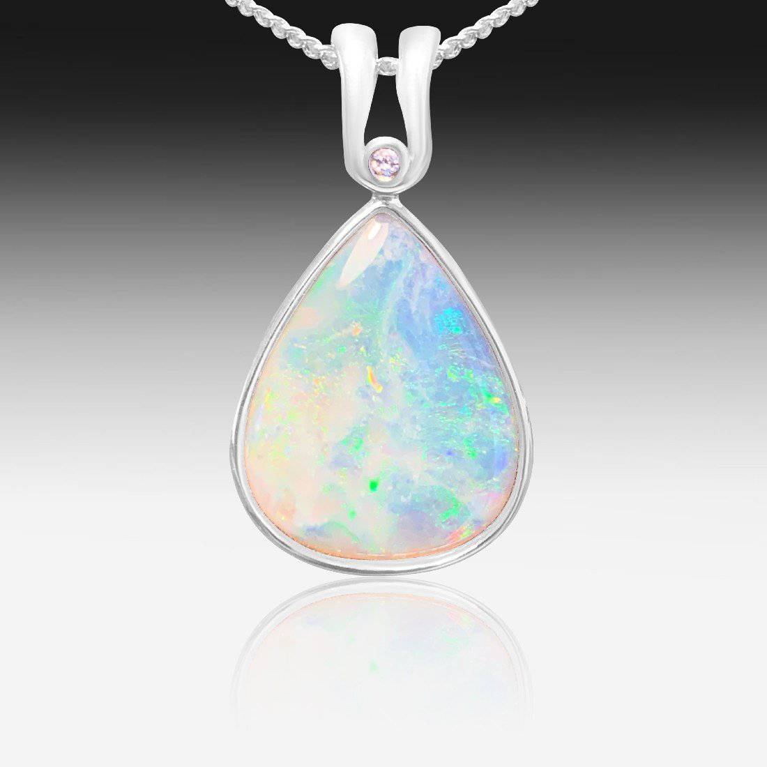 Sterling Silver White Opal - Masterpiece Jewellery Opal & Gems Sydney Australia | Online Shop