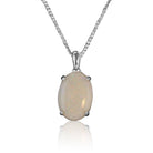 Sterling Silver White Opal pendant - Masterpiece Jewellery Opal & Gems Sydney Australia | Online Shop