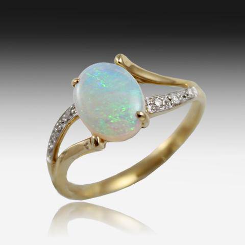 14KT YELLOW GOLD OPAL RING - Masterpiece Jewellery Opal & Gems Sydney Australia | Online Shop