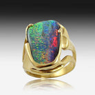 18kt Gold Ring Boulder Opal - Masterpiece Jewellery Opal & Gems Sydney Australia | Online Shop