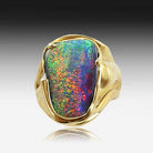 18kt Gold Ring Boulder Opal - Masterpiece Jewellery Opal & Gems Sydney Australia | Online Shop