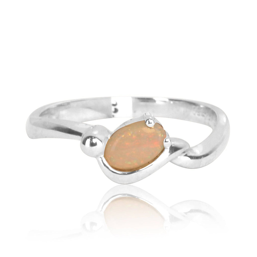18kt White Gold Opal ring - Masterpiece Jewellery Opal & Gems Sydney Australia | Online Shop