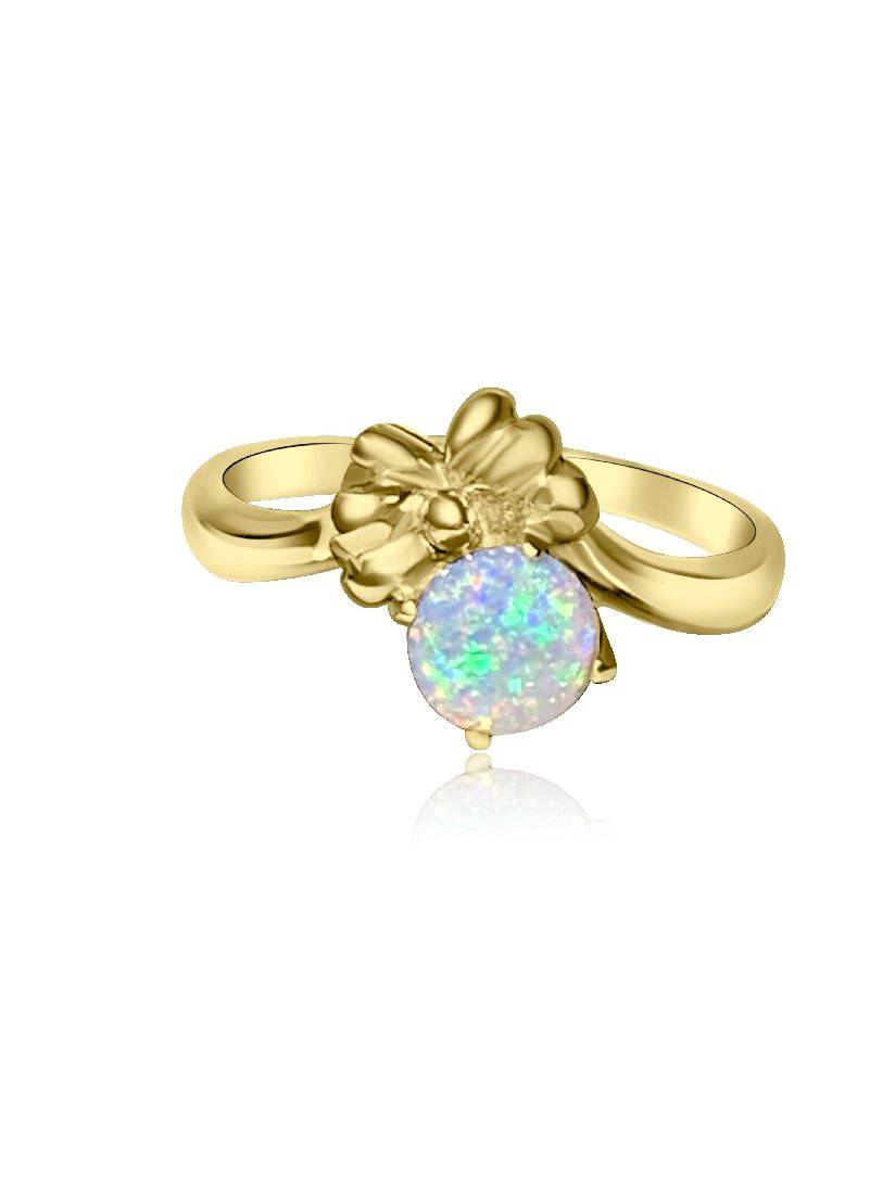 18kt Yellow Gold Black Opal ring - Masterpiece Jewellery Opal & Gems Sydney Australia | Online Shop
