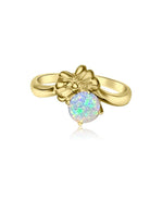 18kt Yellow Gold Black Opal ring - Masterpiece Jewellery Opal & Gems Sydney Australia | Online Shop