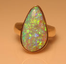 18kt Yellow Gold Boulder Opal ring - Masterpiece Jewellery Opal & Gems Sydney Australia | Online Shop