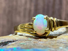 18kt Yellow Gold fancy solitaire ring - Masterpiece Jewellery Opal & Gems Sydney Australia | Online Shop