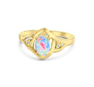 18kt Yellow Gold Opal and Diamond ring - Masterpiece Jewellery Opal & Gems Sydney Australia | Online Shop