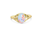 18kt Yellow Gold Opal fancy solitaire ring - Masterpiece Jewellery Opal & Gems Sydney Australia | Online Shop