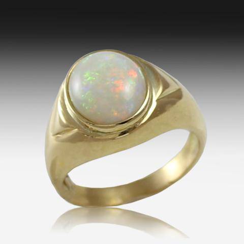 18KT YELLOW GOLD OPAL RING - Masterpiece Jewellery Opal & Gems Sydney Australia | Online Shop