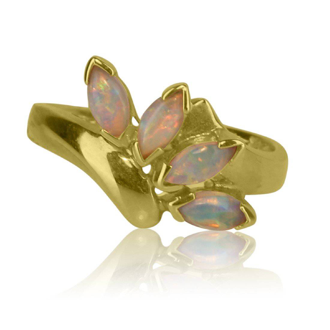 18kt Yellow Gold Opal ring - Masterpiece Jewellery Opal & Gems Sydney Australia | Online Shop